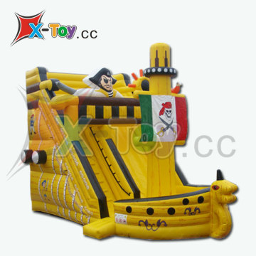 Latest Design Inflatable Titanic Pirate Ship, Giant Inflatable Slide