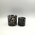 Black leopard thick glass for candle