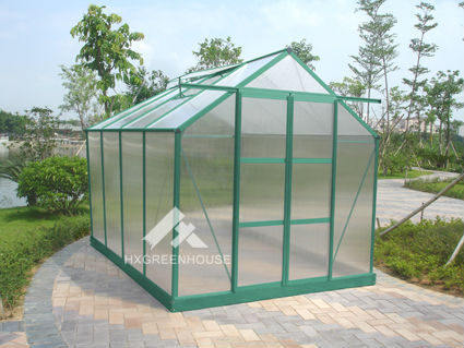 New inventions aluminium frame style small hobby green house HX65124G