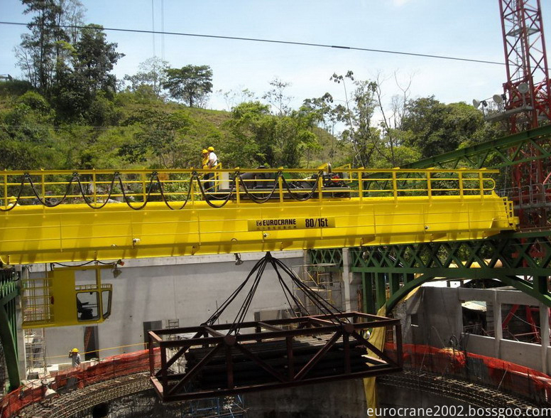 Gru a ponte a doppia trave 60 tonnellate