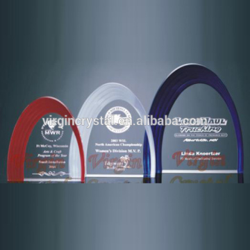 Crystal awards with customized logo for company souvenirs