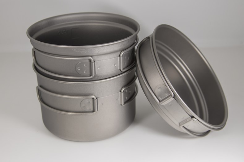 titanium cookware top quality outdoor pot set