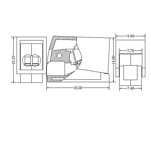 AT603-X-APCB Spring Terminal Block Poles1P 