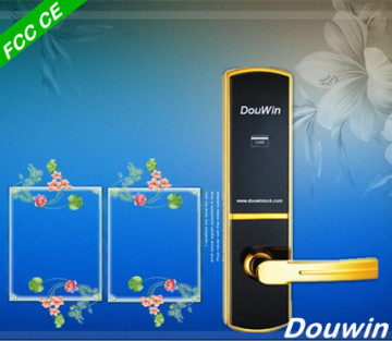 Waterproof hotel zwave electronic door card key lock