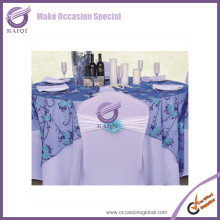 #19337wholesale party rental equipment and rosette satin table cloth