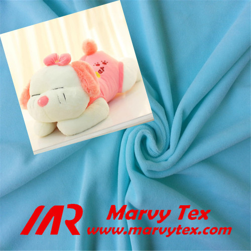 100 polyester velvet fabric for soft toy