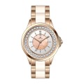 Alloy Case Diamond Bezel MOP Quartz Lady Watch