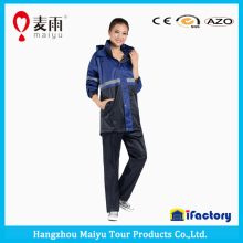 maiyu fashion women 190t nylon fabric rain suits