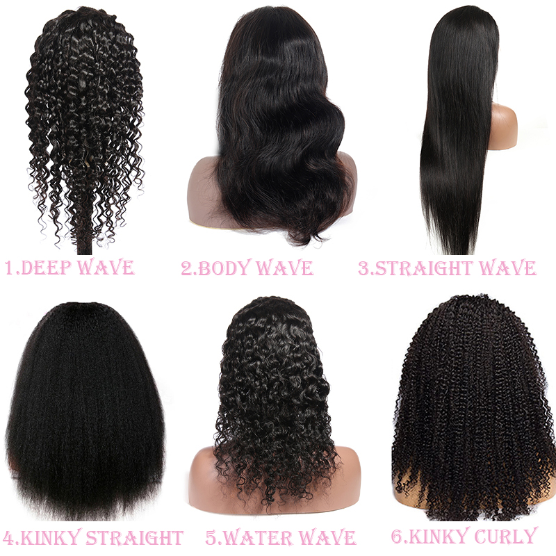 Y F Brazilian Virginia Human Hair Wigs,Straight Human Hair Lace Closure And Frontal Wigs With Baby Hair For Black Women