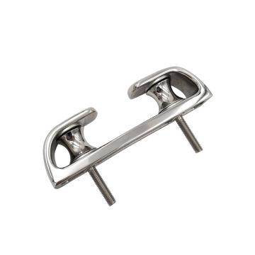Polished Silver Pulley Chocks Deck Cleat for Marine Yacht