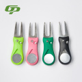 สนามกอล์ฟ Divot Tool อะลูมิเนียม Golf Pitch Repair