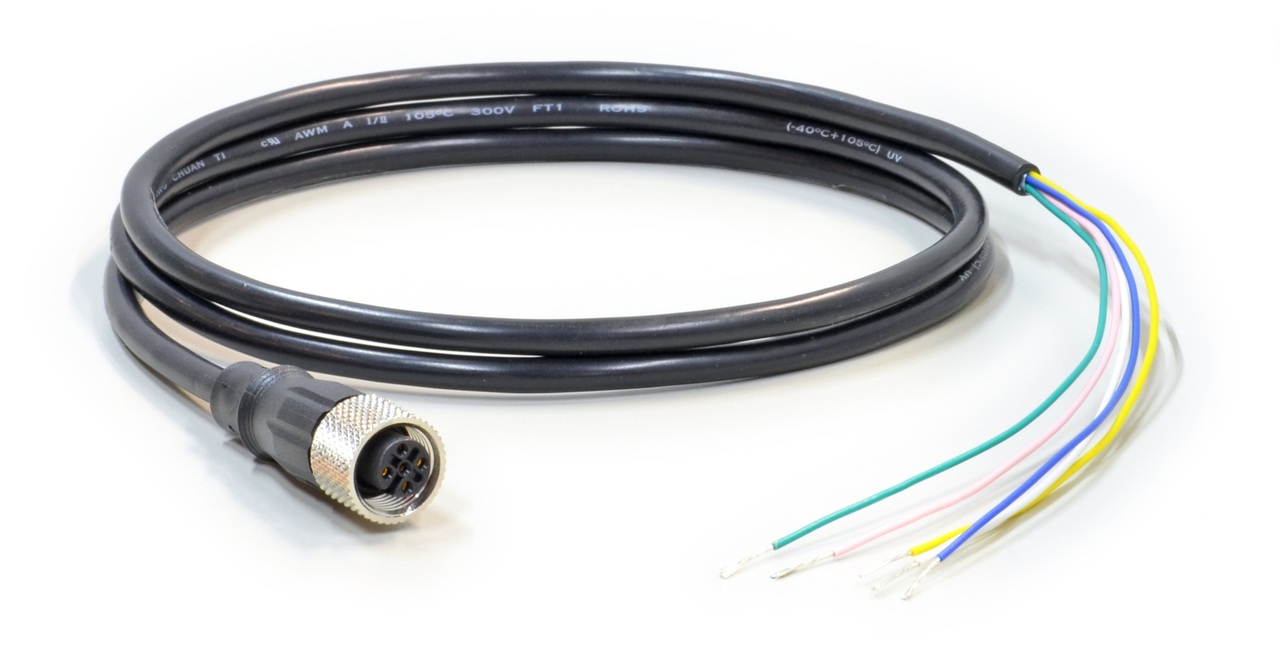 Angle M12 Hembra Recta de 4 pin Conector Aviación Socador de aviación Implaz de agua para abrir el cable para equipos automotrices