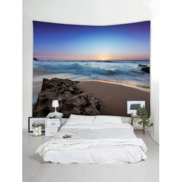 Tapestry Wall Hanging Ocean Sea Wave Beach Series Tapestry Sunrise Sunset Reef Tapestry for Bedroom Home Dorm Decor