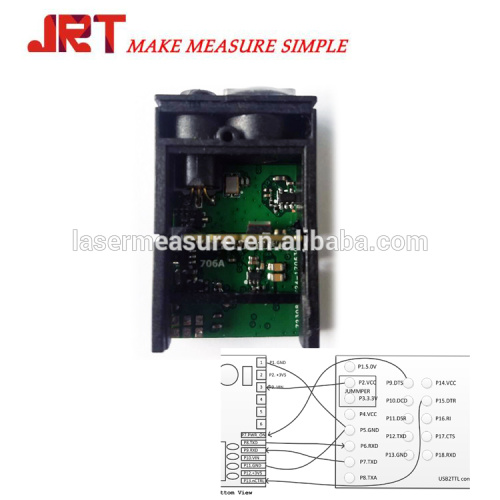 Sensor de distância a laser de instrumentos de medição de alta precisão