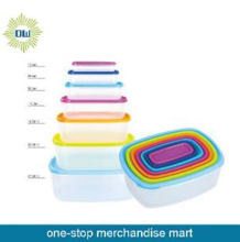 14pcs Rect Plastic food container