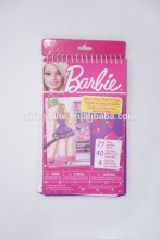 Fashion design sketch coloring set , kids diy fun set