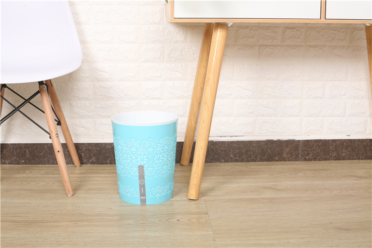 Customized Logo Plastic Double-layer Lace Trash Can Mini Garbage Cans