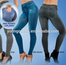 RM86 TV show models real pockets like jeans Denim leggings seamless leggings                        
                                                Quality Choice
