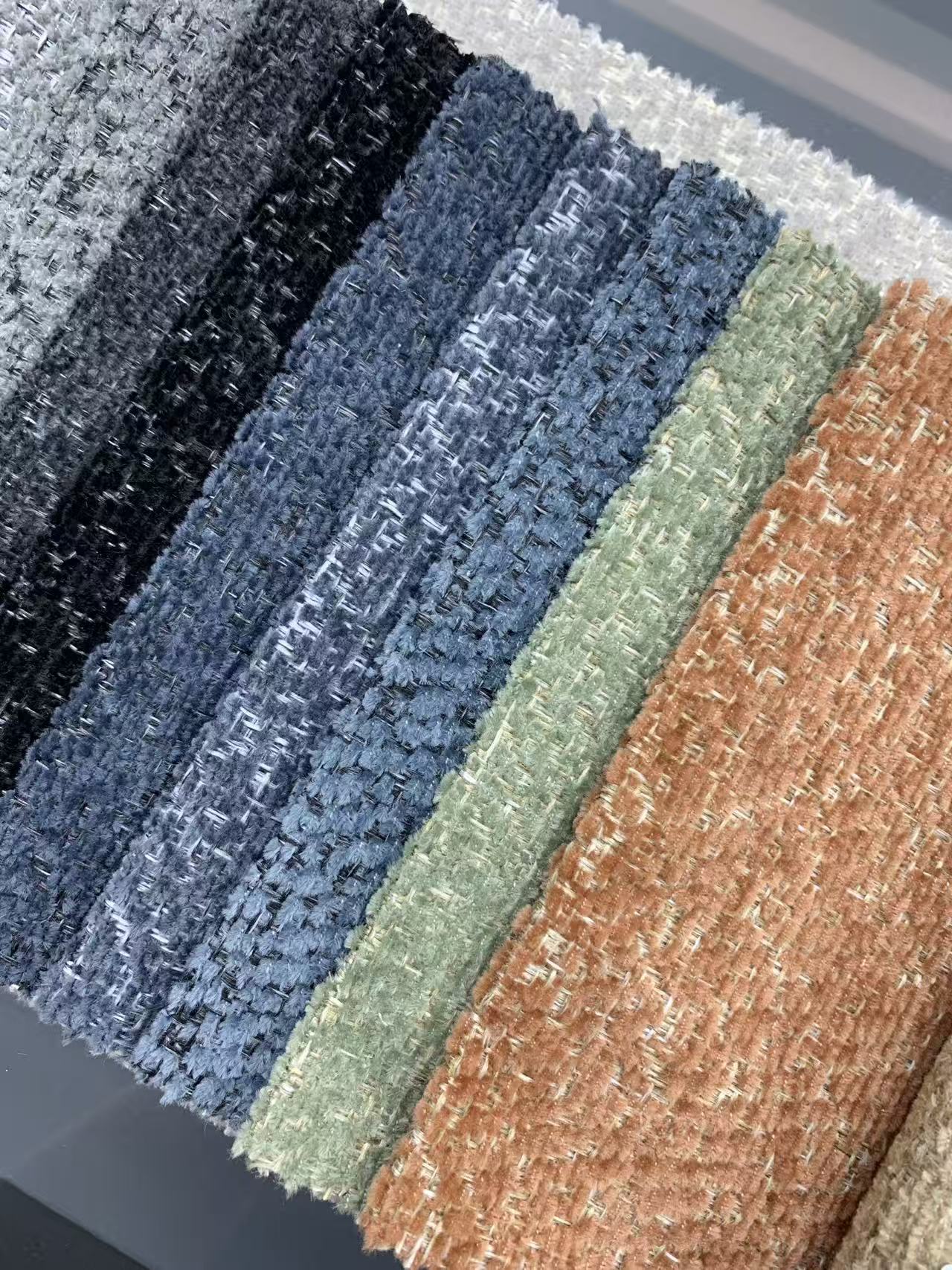 Matériau du tissu chenille Chenille Fabric Material