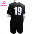 Black youth soccer top