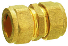 Forged brass straight coupler