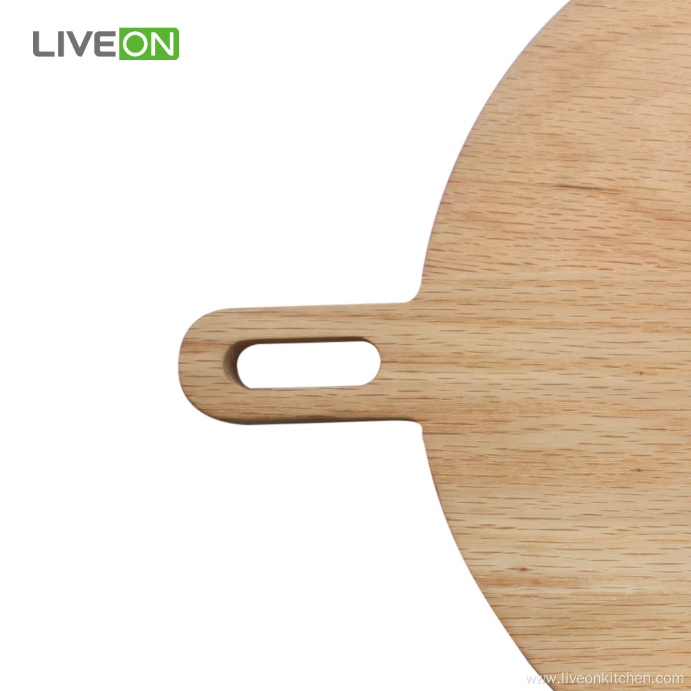 Round Red Oak Wooden Chopping Cutting Board