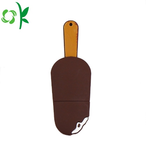 Cubierta de silicona para chocolate Ice Cream U Disk Cover USB