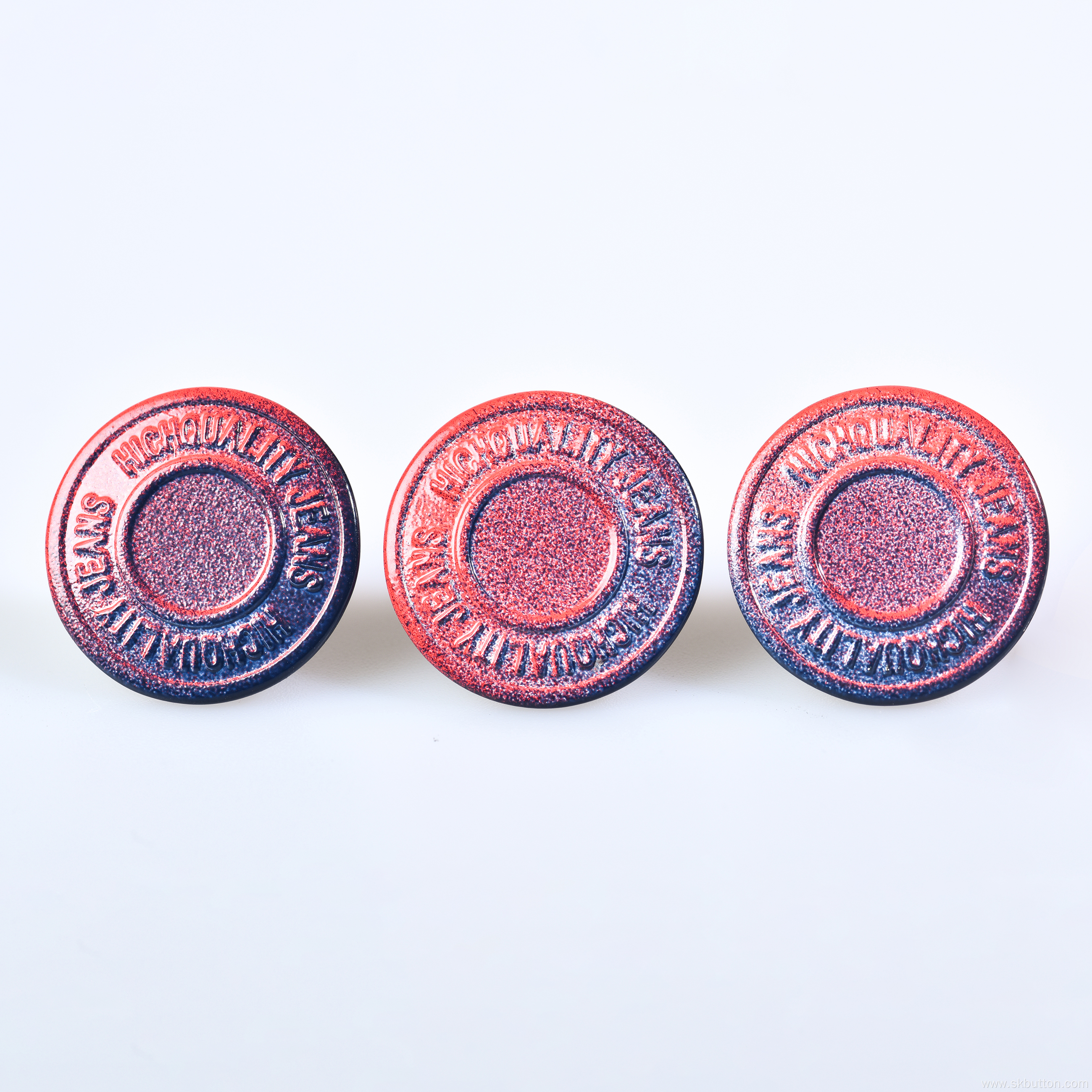 embossed screw r Jeans Button