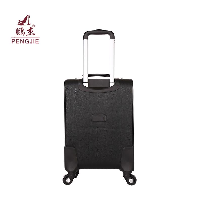 crocodile pu-leather trolly luggage