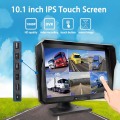 10.1 inch 6 channel vehicle monitor system support 2.5D touch/H.265 compression standard function