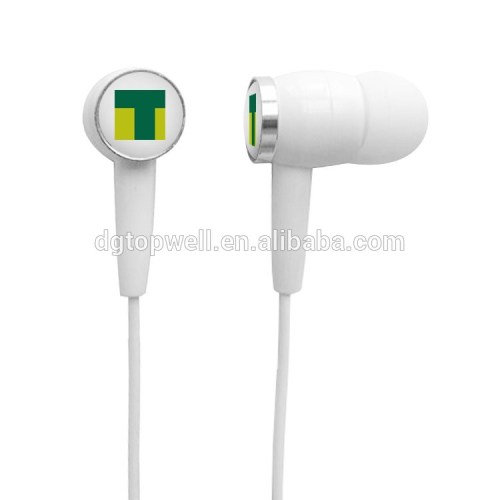 Super bass stereo earphone with logo