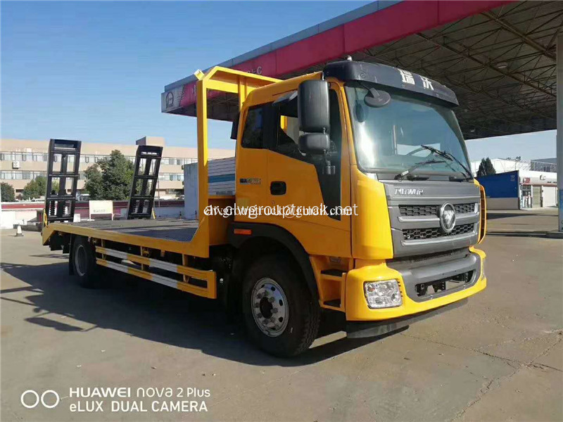 Foton 4X2 flat bed حفارة شاحنة نقل