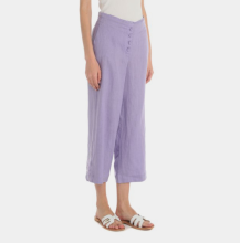 100% Linen Calf-Length Pants