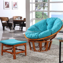 Rattan Mamasan Chair with Microsuede Cushion