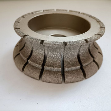 Vacuum brazed diamond grinding polishing profile wheel