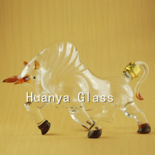Forest Ox shaped glass wine bottles wholesale