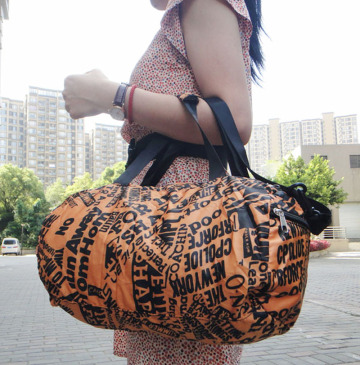 Printing Trendy Travel Gym Bags for Women