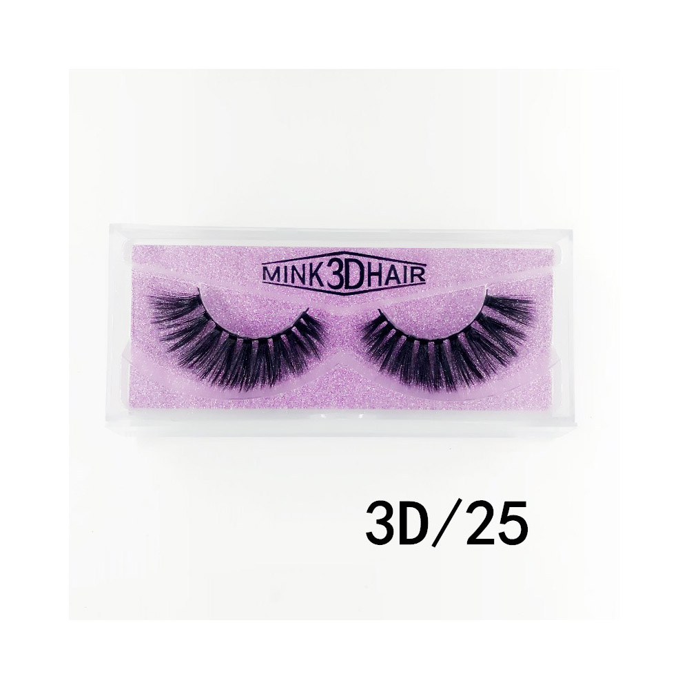 Create Your Own Brand 3D Mink Eyelashes False Silk Soft Mink Eyelashes Private Label Custom Packaging Box 3D Mink Lashes