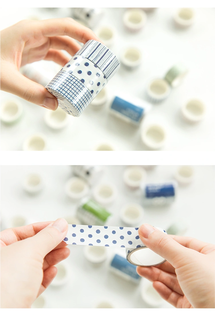 Concise Printing Design for DIY Book Decoration Masking Tape Set