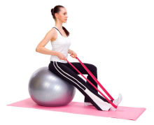 Pilate Power Resistance Bands, Latex Yoga Band, Exercises Theraband