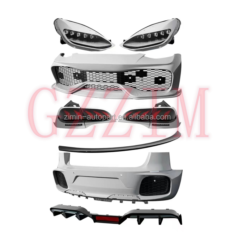 Body Kit For Te-sla Upgrade Body Kits Front Lip Side Skirts Rear Diffuser Spoiler Headlamp & Taillamp