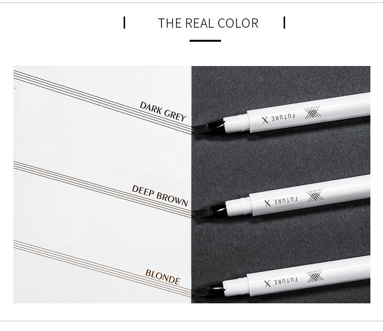 Pudaier Makeup Eyebrow Tattoo Pen,3 Color Liquid Eyebrow Pencil,Eyebrow Pencil Private Label