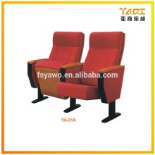 standard folding cinema seats high density foam fire resist red auditorium chair