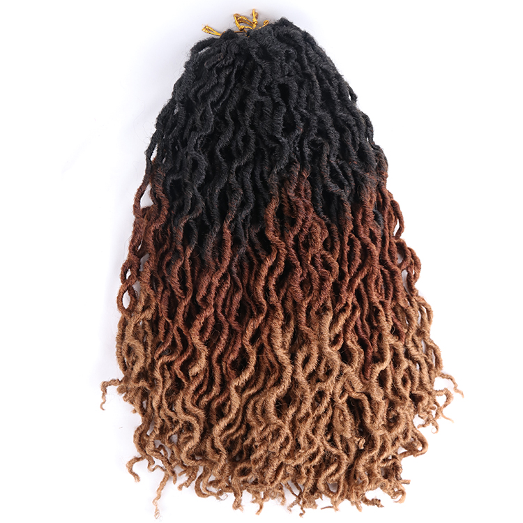 18 inch Gypsy locs wavy synthetic braiding gypsy faux locks hair extension jumbo braids crochet braid hair gypsy locs