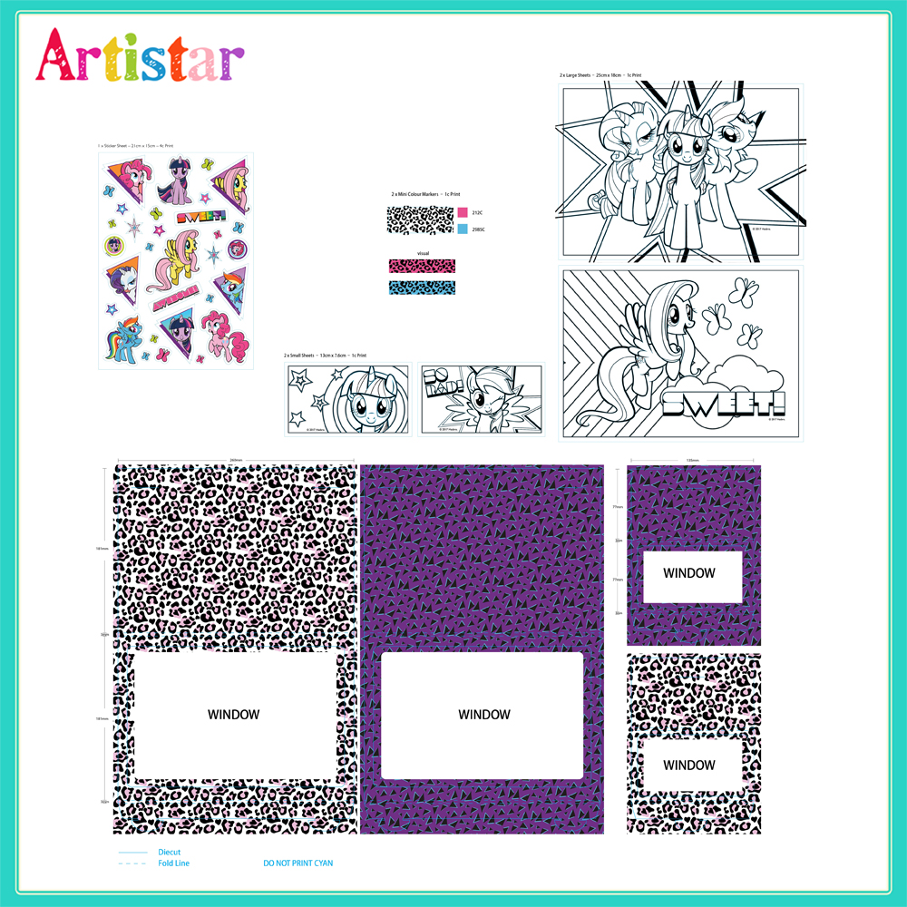 My Little Pony Glitter Attractive Art Set 2