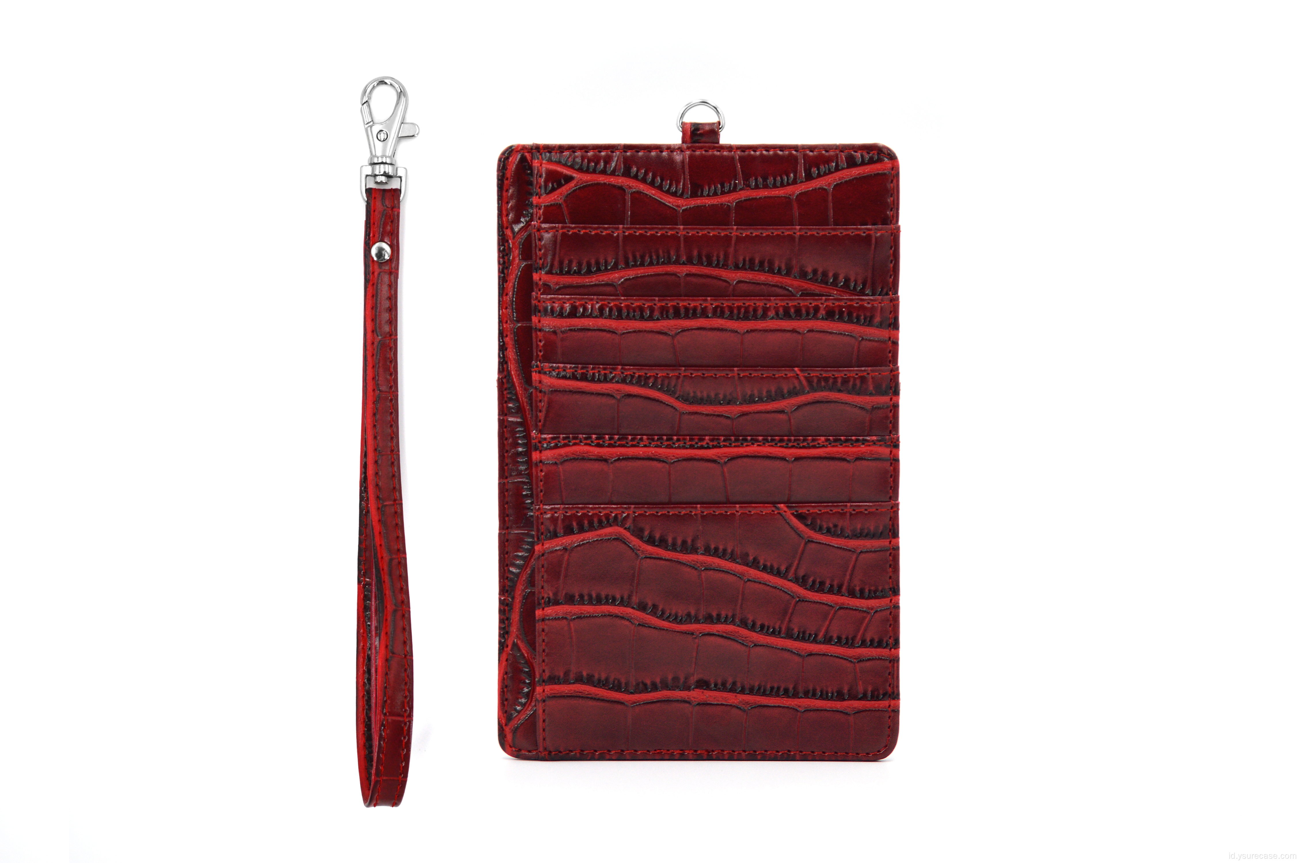 Ysure Leather Jersey Back Clip Credit Card Holder