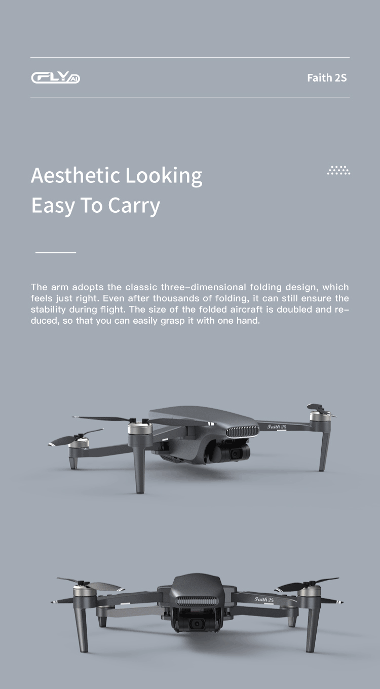 C-FLY Faith 2S Drone Professional 4K HD Camera 3-Axis Gimbal Foldable RC Quadcopter 35min Flight 7KM CFL Faith 2 Upgrade Version