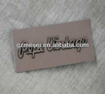 custom embroidery leather patch factory