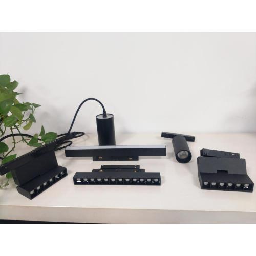 LED Black White adjustable track lights