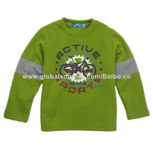 Boys' Warm Casual Blouse, (Cotton, Printed)